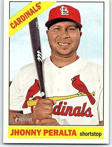 2015 Topps Heritage #166 Jhonny Peralta NM-MT Cardinals ID:72869 - Baseball Card Single