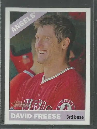 2015 Topps Heritage #18 David Freese NM-MT Angels ID:4290 - Baseball Card Single