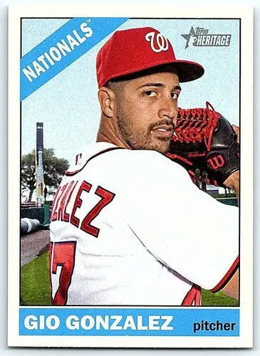 2015 Topps Heritage #181 Gio Gonzalez NM-MT Nationals ID:4357 - Baseball Card Single