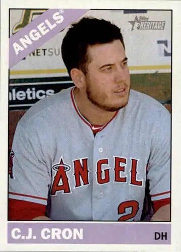 2015 Topps Heritage #211 C.J. Cron NM-MT Angels - Baseball Card Single
