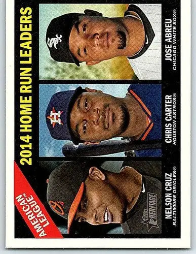 2015 Topps Heritage #218 Chris Carter/Jose Abreu/Nelson Cruz NM-MT - Baseball Card Single