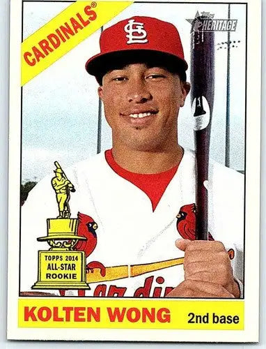 2015 Topps Heritage #22 Kolten Wong NM-MT Cardinals ID:4293 - Baseball Card Single