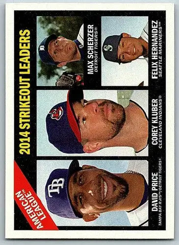 2015 Topps Heritage #226 F Hernandez/Scherzer/Kluber/Price NM-MT ID:4370 - Baseball Card Single
