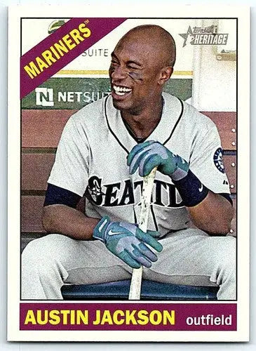 2015 Topps Heritage #227 Austin Jackson NM-MT Mariners ID:4371 - Baseball Card Single