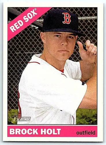 2015 Topps Heritage #231 Brock Holt NM-MT Red Sox ID:4372 - Baseball Card Single