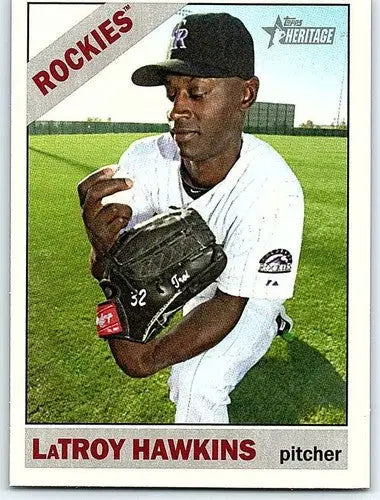 2015 Topps Heritage #239 LaTroy Hawkins NM-MT Rockies ID:72069 - Baseball Card Single