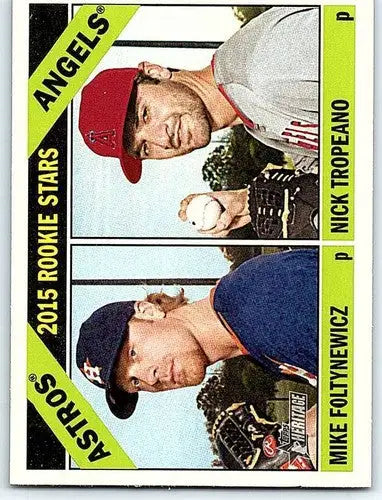 2015 Topps Heritage #244 Nick Tropeano/Mike Foltynewicz NM-MT RC Rookie ID:70917 - Baseball Card Single
