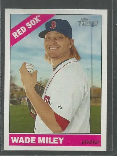 2015 Topps Heritage #248 Wade Miley NM-MT Red Sox ID:4377 - Baseball Card Single