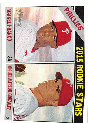 2015 Topps Heritage #254 Maikel Franco/Miguel Alfredo Gonzalez NM-MT RC ID:4378 - Baseball Card Single
