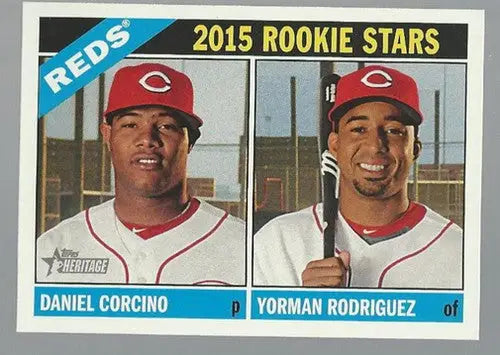 2015 Topps Heritage #311 Daniel Corcino/Yorman Rodriguez NM-MT RC Rookie ID:4388 - Baseball Card Single