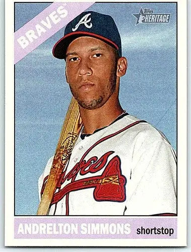2015 Topps Heritage #32 Andrelton Simmons NM-MT Braves ID:4296 - Baseball Card Single