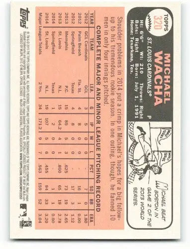 2015 Topps Heritage #320 Michael Wacha NM-MT Cardinals ID:73539 - Baseball Card Single