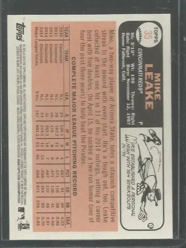 2015 Topps Heritage #35 Mike Leake NM-MT Reds ID:4297 - Baseball Card Single