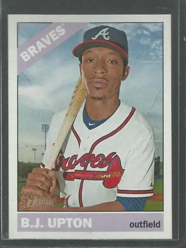 2015 Topps Heritage #38 B.J. Upton NM-MT Braves ID:4299 - Baseball Card Single