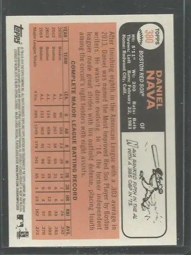 2015 Topps Heritage #380 Daniel Nava NM-MT Red Sox ID:4403 - Baseball Card Single