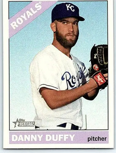 2015 Topps Heritage #4 Danny Duffy NM-MT Royals ID:4287 - Baseball Card Single