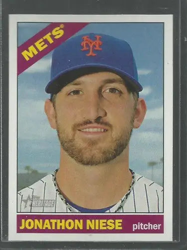 2015 Topps Heritage #42 Jonathon Niese NM-MT Mets ID:4302 - Baseball Card Single