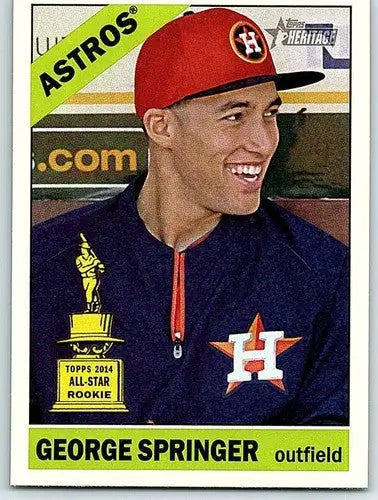 2015 Topps Heritage #68 George Springer NM-MT Astros ID:4308 - Baseball Card Single