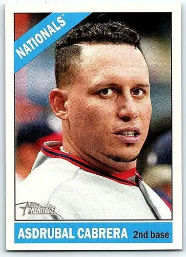 2015 Topps Heritage #8 Asdrubal Cabrera NM-MT Nationals ID:4288 - Baseball Card Single