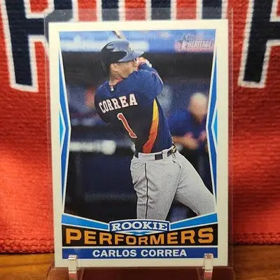 2015 Topps Heritage Carlos Correa Rookie Performers #RP-15 Rookie Card (RC) - Baseball Card Single