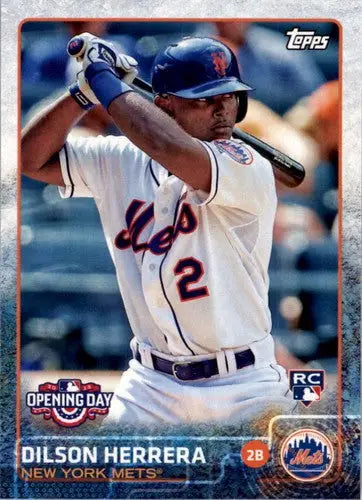 Dilson Herrera baseball card from 2015 Topps Opening Day with original gloss