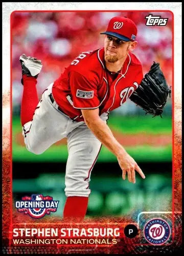 2015 Topps Opening Day #134 Stephen Strasburg NM-MT Nationals - Baseball Card Single