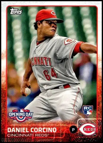 Daniel Corcino baseball card from 2015 Topps Opening Day with original gloss and rookie card