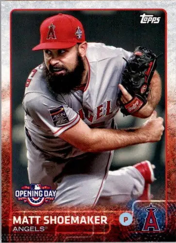 2015 Topps Opening Day Matt Shoemaker baseball card Angels NM-MT collectible