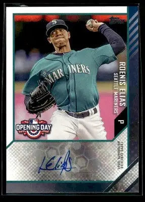 2015 Topps Opening Day #ODA-RE Roenis Elias Autographs