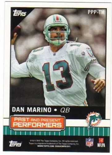 2015 Topps Past and Present Performers #PPP-TM Ryan Tannehill/Dan Marin ID:82023 - Football Card Single