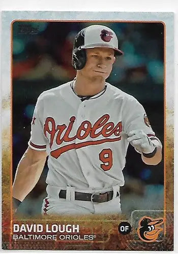 2015 Topps Rainbow Foil David Lough baseball card Orioles topps rainbow foil collectible