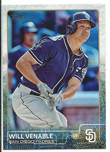2015 Topps Rainbow Foil Will Venable Padres baseball card with original gloss