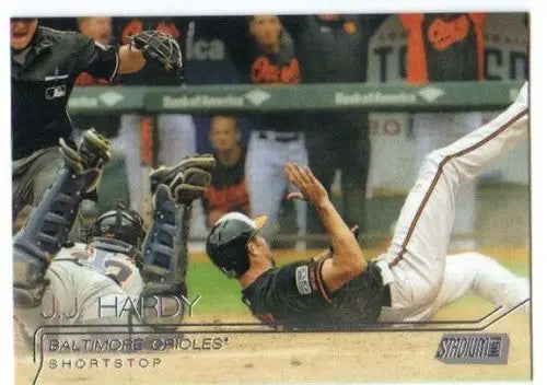 2015 Topps Stadium Club J.J. Hardy baseball card Orioles NM-MT product ID 14852