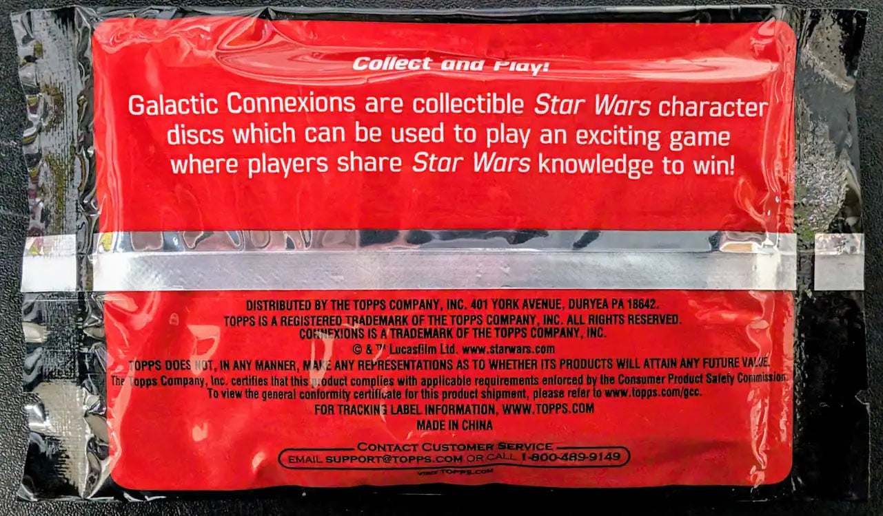 2015 Topps Star Wars Galactic Connexions Trading Discs Pack - Star Wars Card Pack