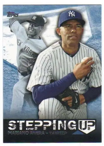 2015 Topps Stepping Up Mariano Rivera baseball card with original gloss featuring Yankees