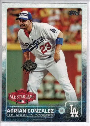 Original gloss 2015 Topps Update US172 Adrian Gonzalez Dodgers baseball card