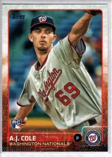 2015 Topps Update #US238 A.J. Cole NM-MT RC Rookie Nationals ID:4444 - Baseball Card Single
