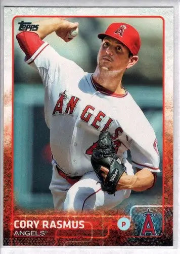 2015 Topps Update Cory Rasmus baseball card with original gloss from Angels card collection