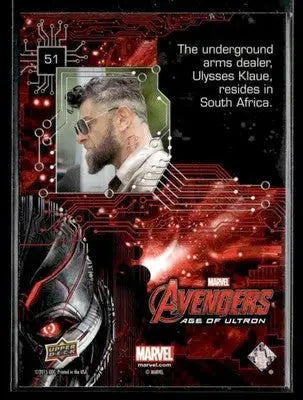 2015 Upper Deck Avengers Age of Ultron Age of Ultron #51 - Non-Sports Card Single