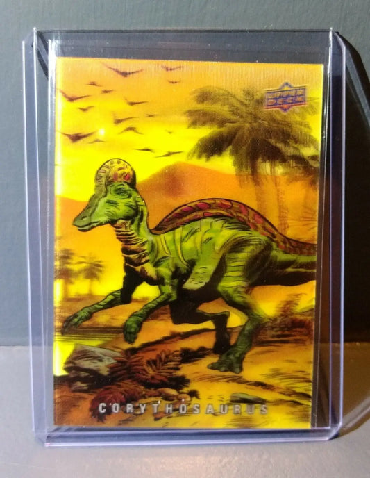 2015 Upper Deck Dinosaurs 3-D Lenticular Corythosaurus #7 Trading Card - Non-Sports Card Single