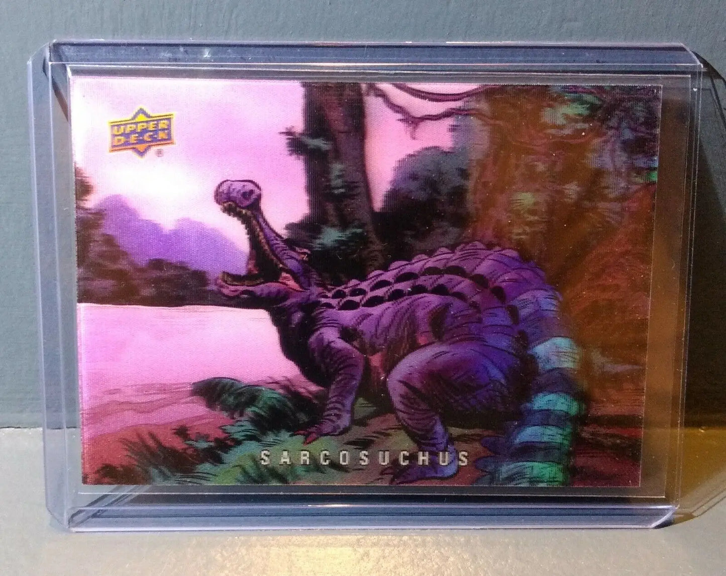2015 Upper Deck Dinosaurs 3-D Lenticular Sarcosuchus #39 Trading Card - Other