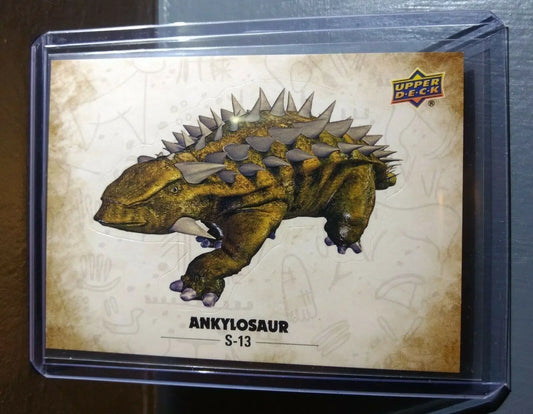 2015 Upper Deck Dinosaurs Ankylosaurus #S-13 Trading Sticker Card - Non-Sports Card Single