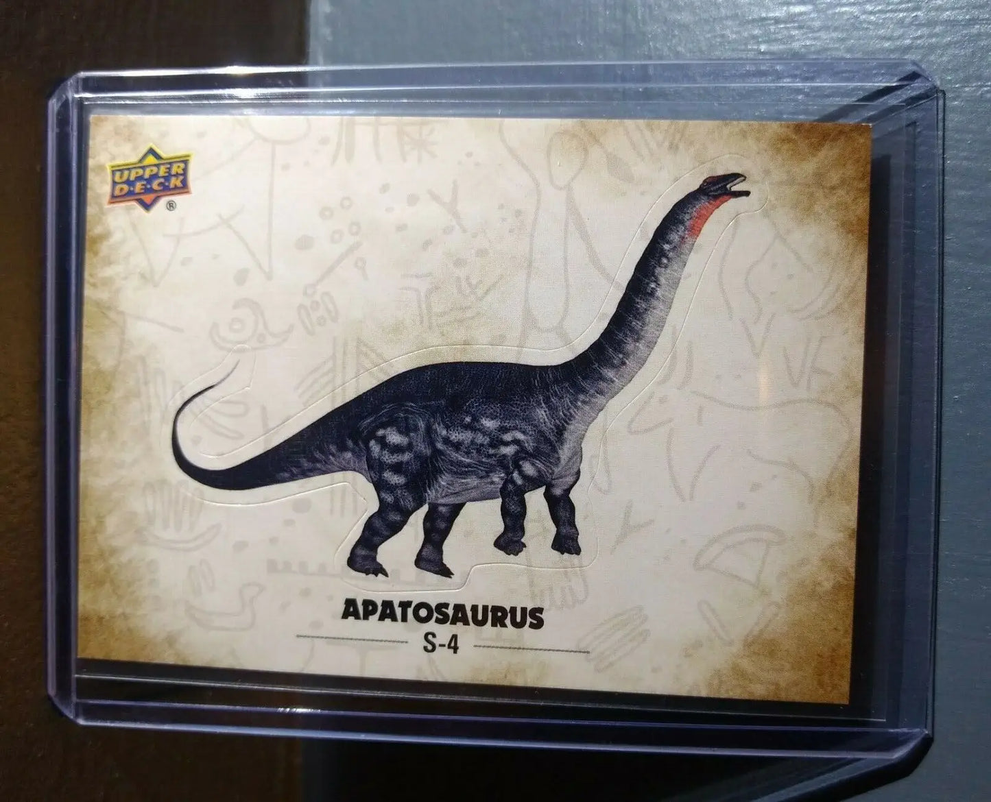 2015 Upper Deck Dinosaurs Apatosaurus #S-4 Trading Sticker Card - Non-Sports Card Single