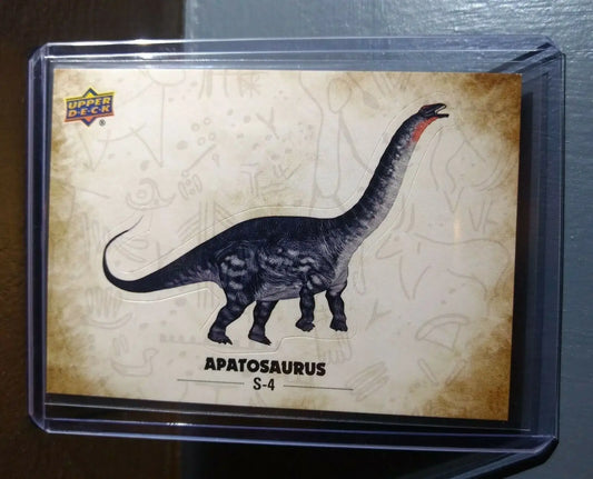 2015 Upper Deck Dinosaurs Apatosaurus #S-4 Trading Sticker Card - Non-Sports Card Single