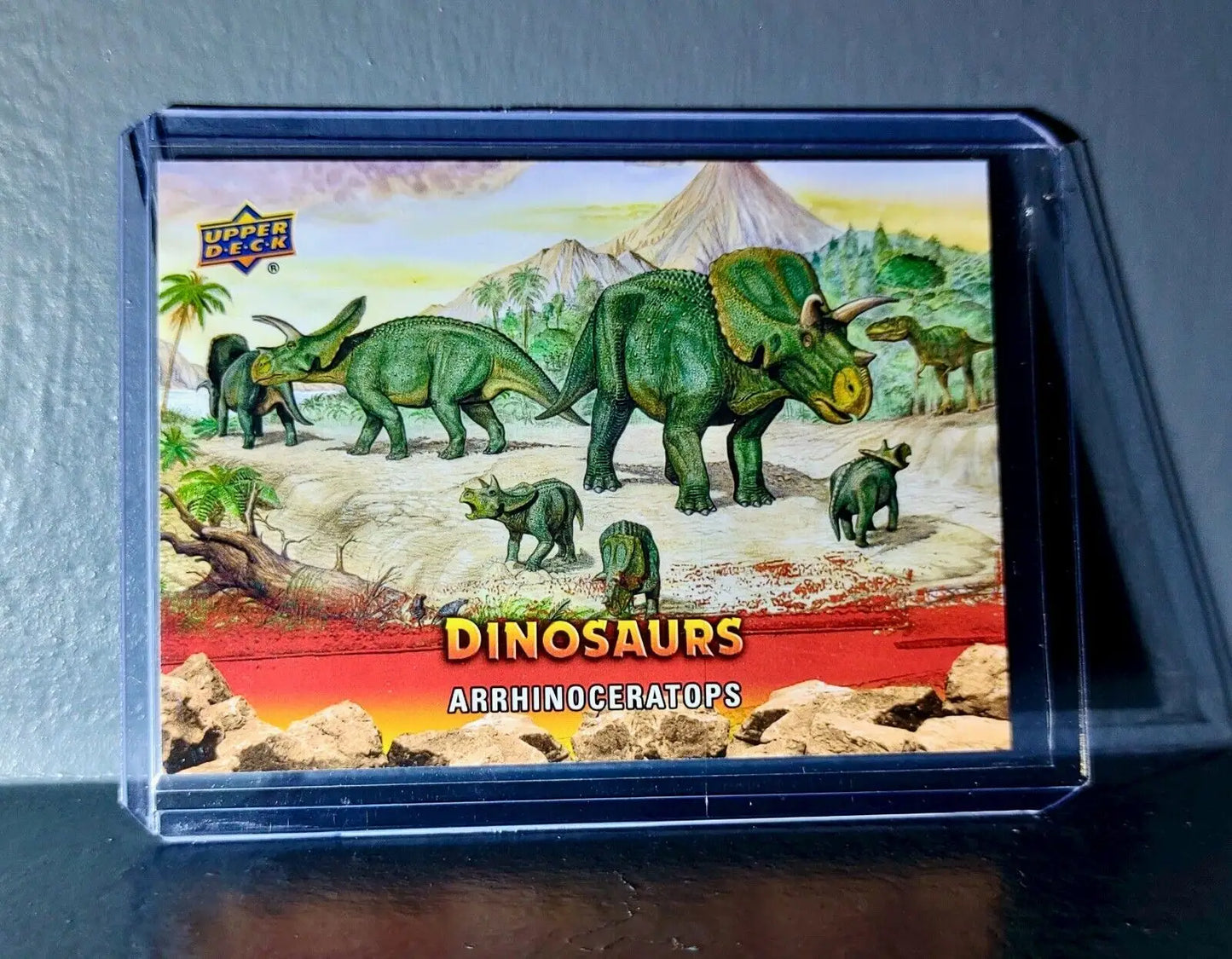 2015 Upper Deck Dinosaurs Arrhinoceratops Extinction Red Parallel #81 Card - Non-Sports Card Single