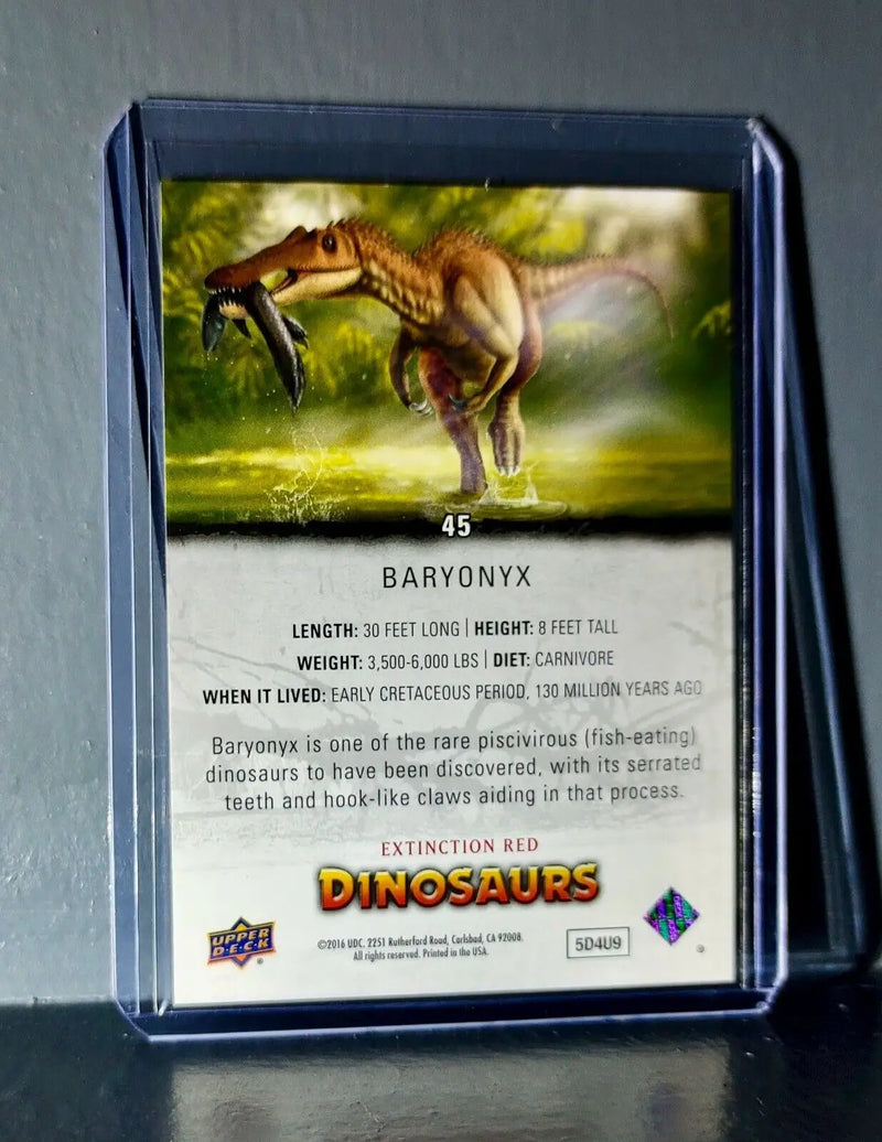 2015 Upper Deck Dinosaurs Baryonyx Extinction Red Parallel #45 Card - Non-Sports Card Single