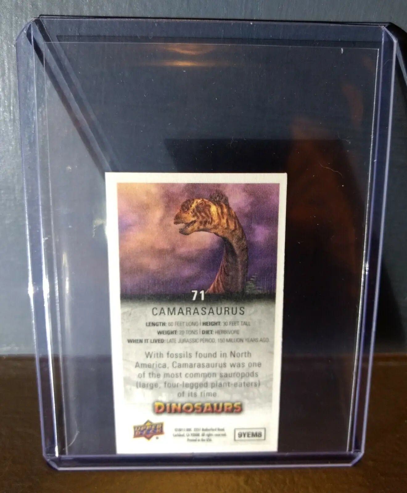 2015 Upper Deck Dinosaurs Canvas Mini Camarasaurus #71 Trading Card - Non-Sports Card Single