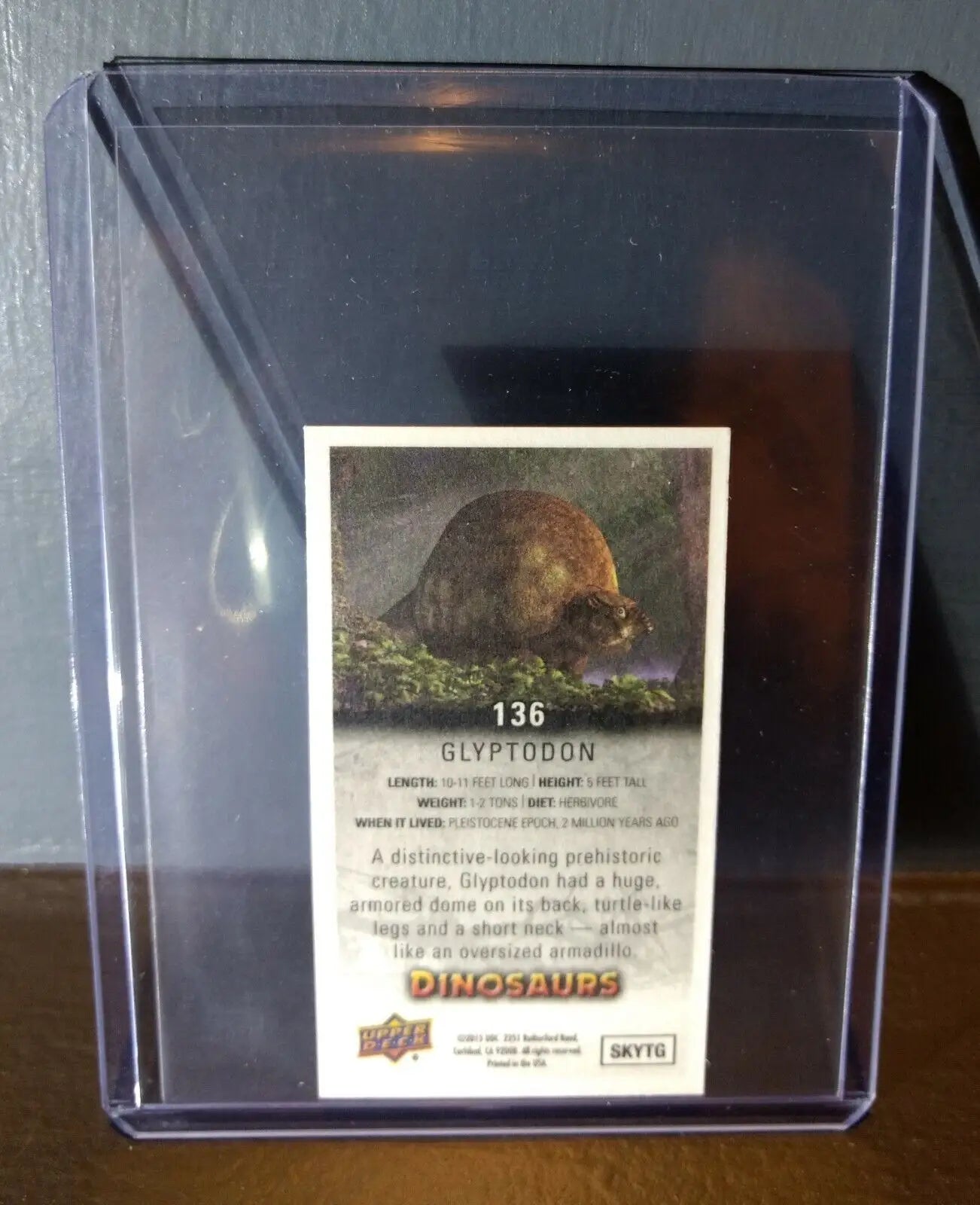 2015 Upper Deck Dinosaurs Canvas Mini Glyptodon #136 Trading Card - Other