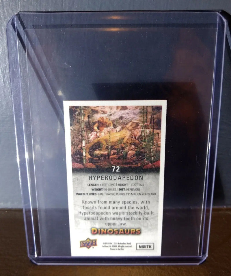 2015 Upper Deck Dinosaurs Canvas Mini Hyperodapedon #72 Trading Card - Non-Sports Card Single