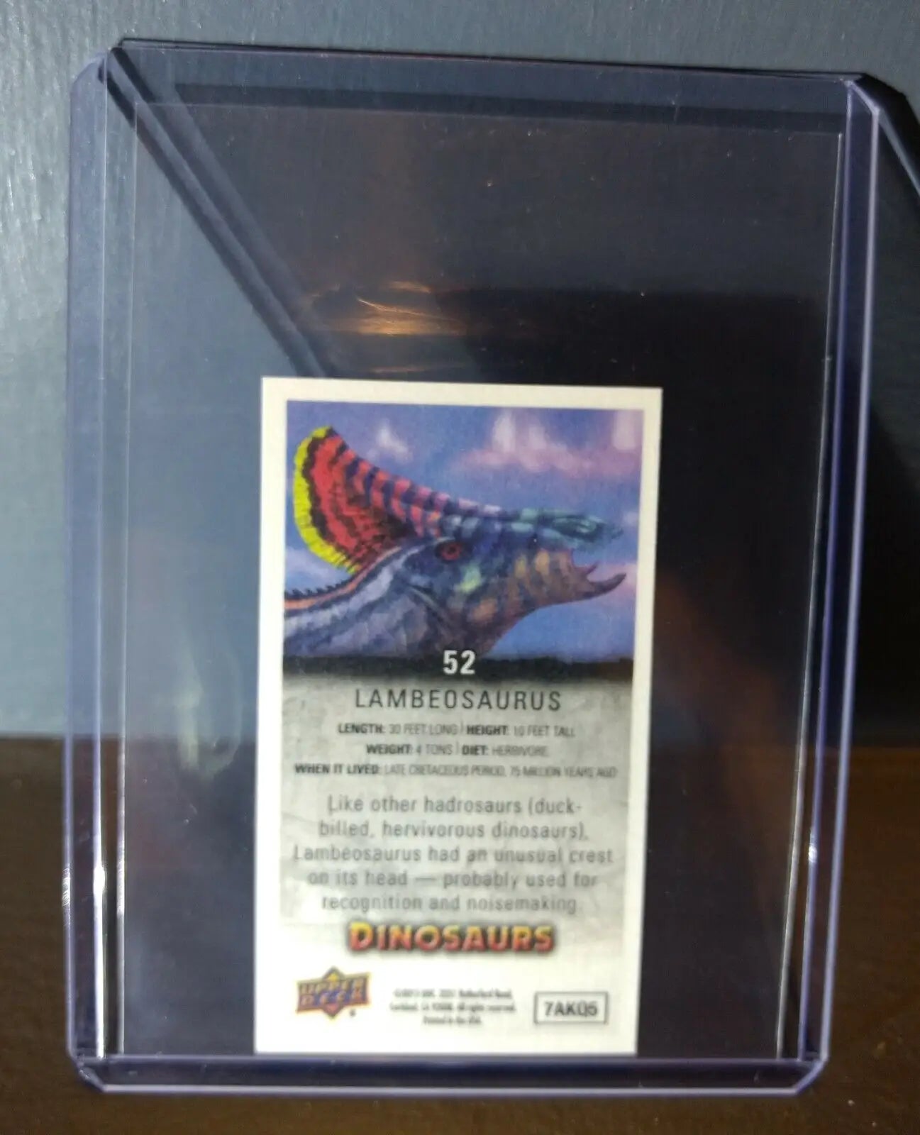 2015 Upper Deck Dinosaurs Canvas Mini Lambeosaurus #52 Trading Card - Non-Sports Card Single